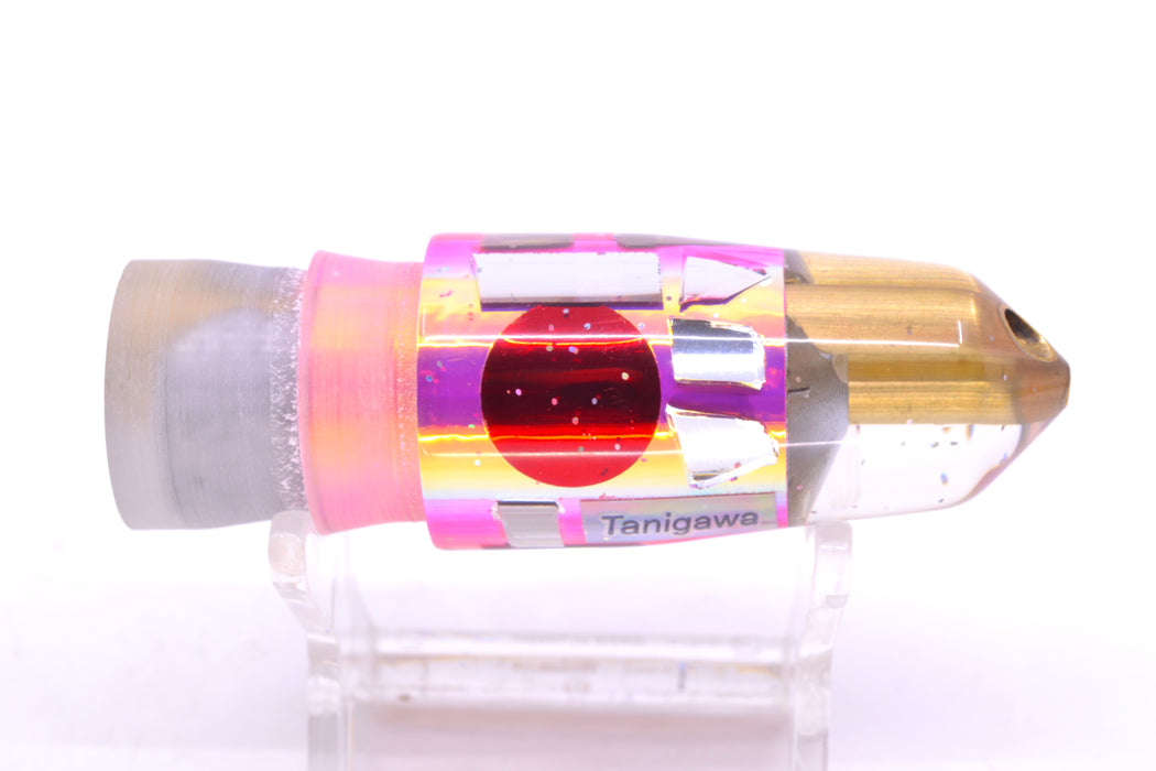 Tanigawa Lures Pink Rainbow Cracked Glass Red Eyes 2-Hole Bullet 7" 5oz