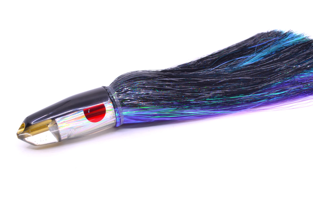 Tanigawa Lures Silver Starburst Black Back 2-Hole Bullet 9"+ 8.5oz Strobez Black-Purple GZE