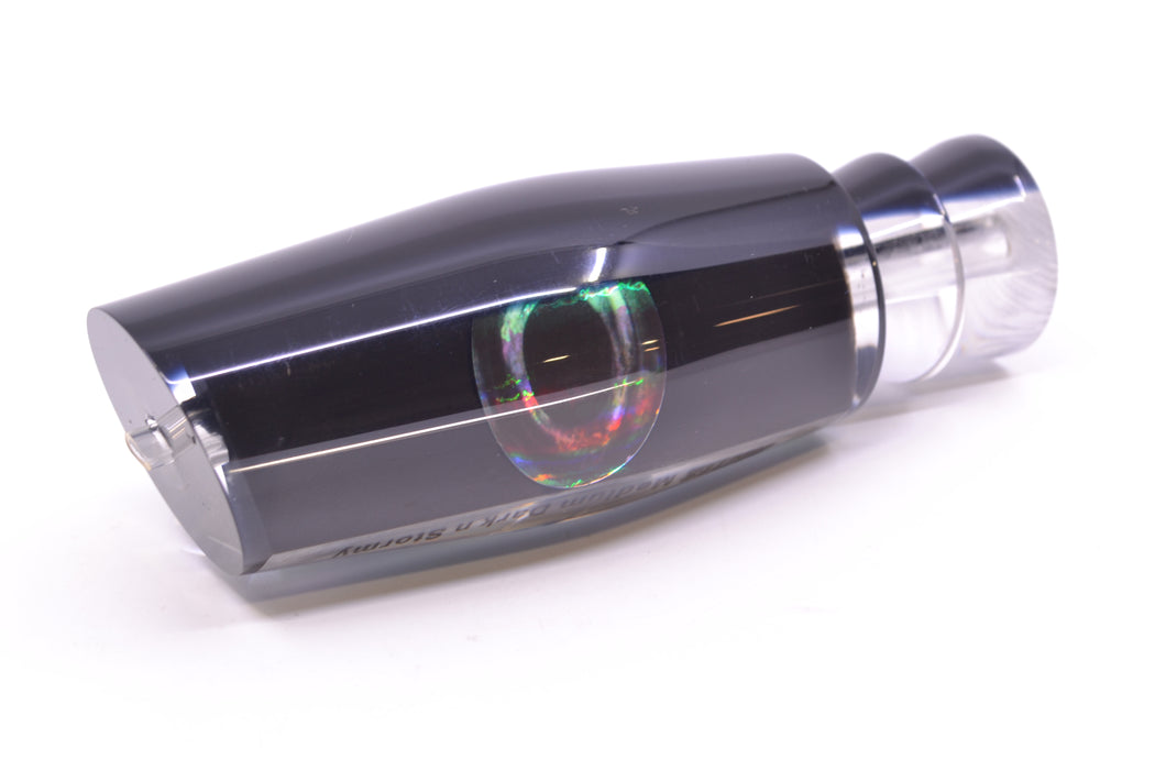 Moyes Lures Black Death Black Pearl Black Back Taxi Eyes Medium Dark-N-Stormy 12" 5oz