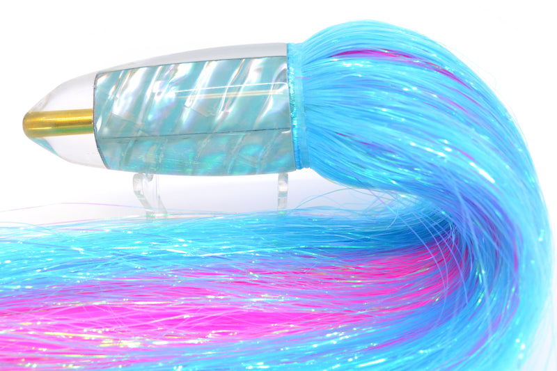 Koya Lures Ice Blue Ripple Shell AK Bullet 12" 14.5oz EZ Flash Ice Blue/Pink
