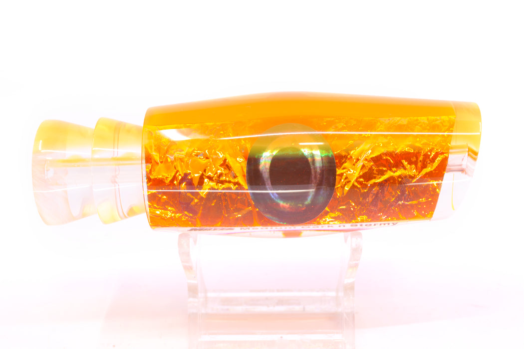 Moyes Lures Orange Dichro Orange Back Taxi Eyes Medium Dark-N-Stormy 12" 5oz