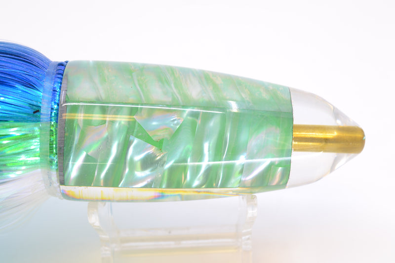 Koya Lures Green Ripple Shell AK Bullet 12" 14.5oz EZ Flash Royal Blue-Green Stripe-White