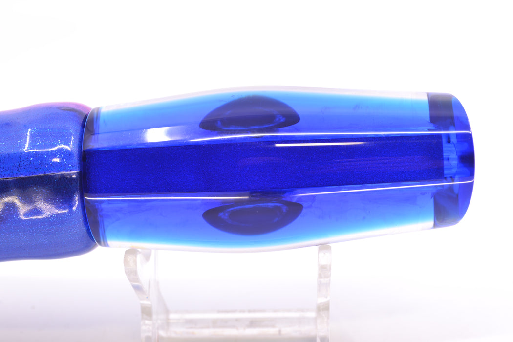 Moyes Lures Blue-Pink Dichro Blue Back Medium Dark-N-Stormy 12" 7oz FT Vinyl Blue Dream