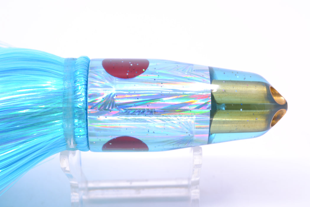 Tanigawa Lures Ice Blue Starburst Red Eyes 2-Hole Bullet 9"+ 8.5oz Strobez Ice Blue/Pink GZE