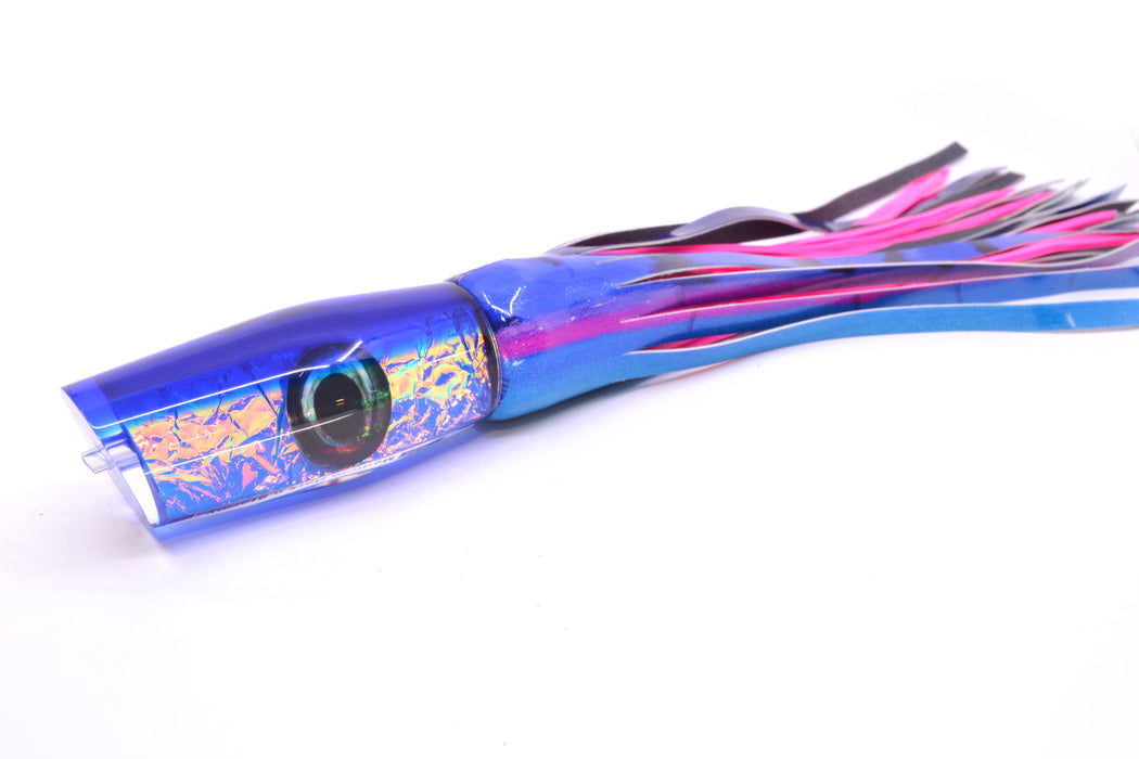 Moyes Lures Blue-Pink Dichro Blue Back Medium Dark-N-Stormy 12" 7oz FT Vinyl Blue Dream