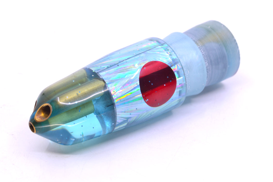 Tanigawa Lures Ice Blue Rainbow Starburst Red Eyes 2-Hole Bullet 7" 5oz