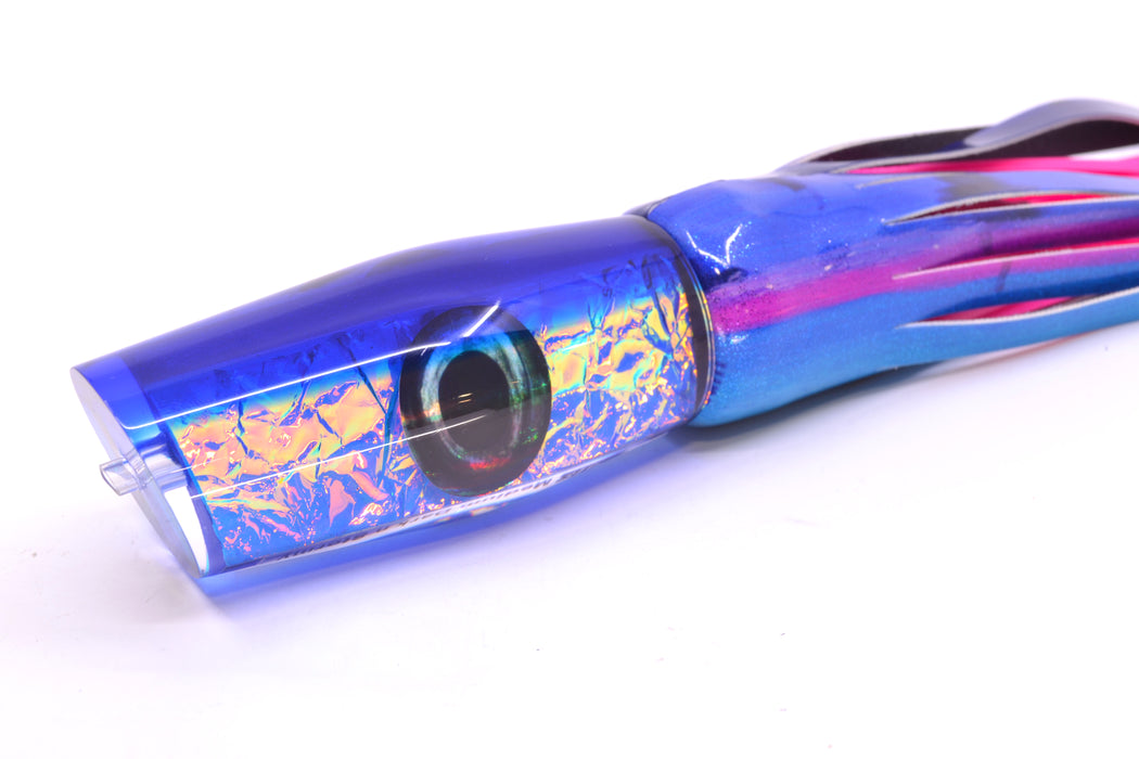 Moyes Lures Blue-Pink Dichro Blue Back Medium Dark-N-Stormy 12" 7oz FT Vinyl Blue Dream