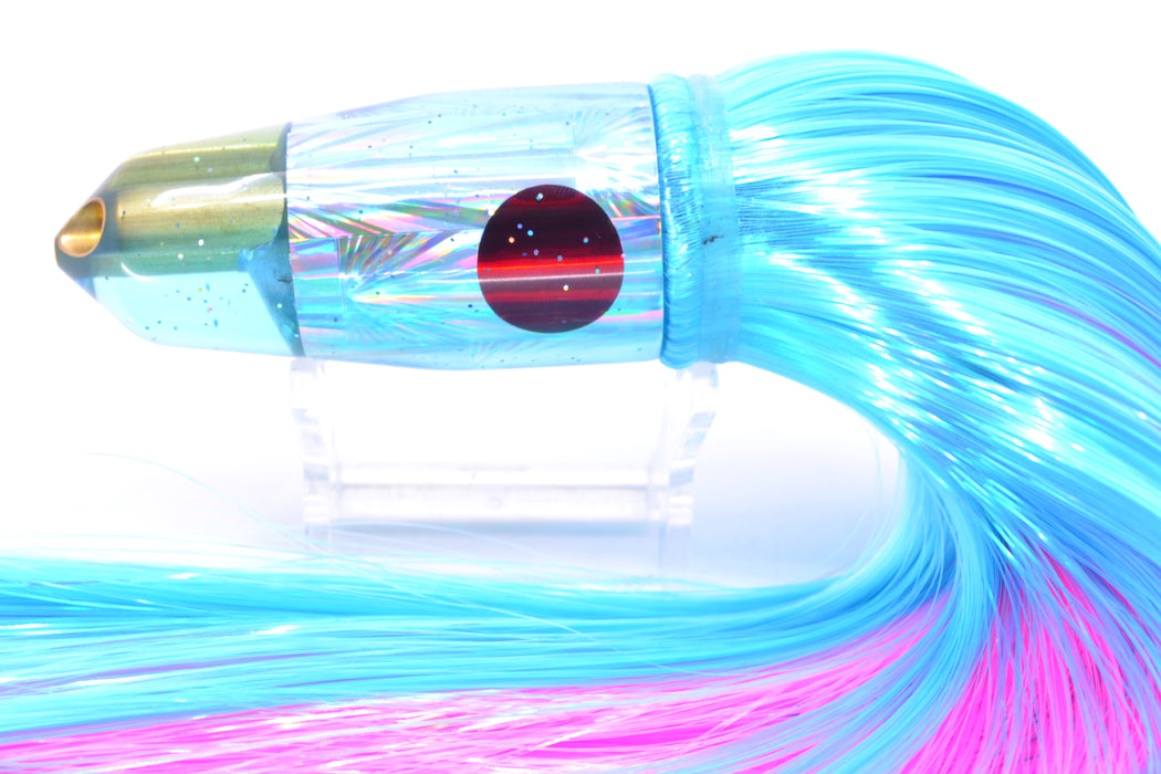 Tanigawa Lures Ice Blue Starburst Red Eyes 2-Hole Bullet 9"+ 8.5oz Strobez Ice Blue/Pink GZE
