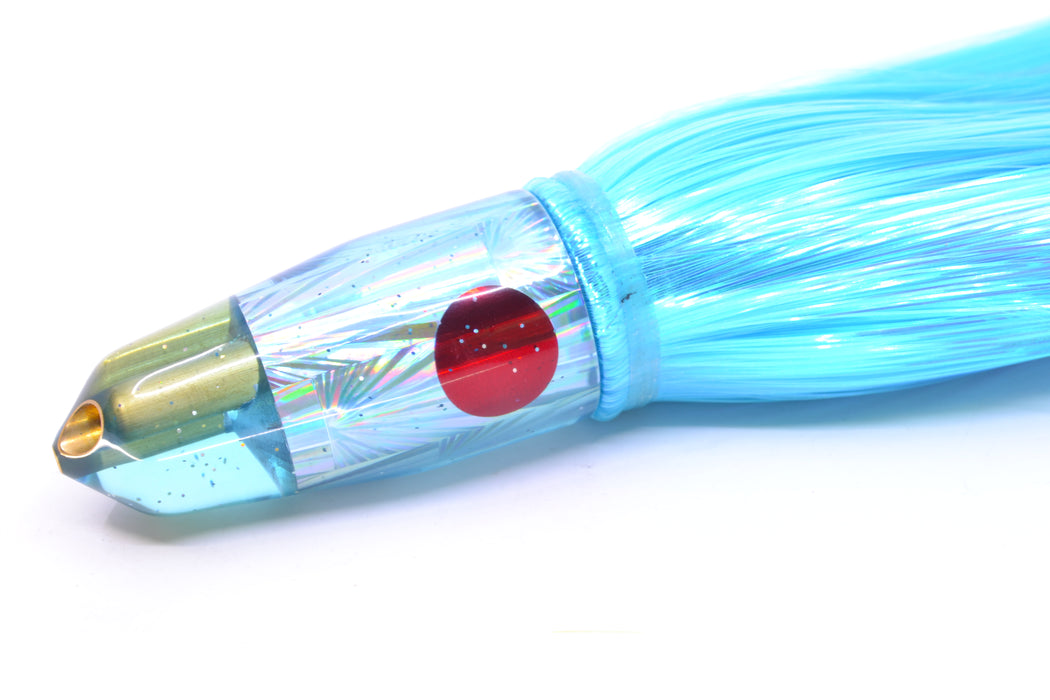 Tanigawa Lures Ice Blue Starburst Red Eyes 2-Hole Bullet 9"+ 8.5oz Strobez Ice Blue/Pink GZE
