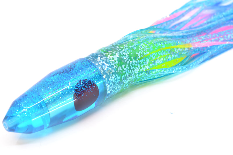 TANTRUM Lures Ice Blue Rainbow Ice Blue Back Small Bullet 7" 4oz Skirted Ice Blue/Rainbow