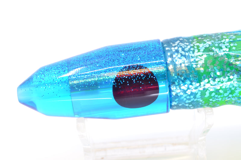TANTRUM Lures Ice Blue Rainbow Ice Blue Back Small Bullet 7" 4oz Skirted Ice Blue/Rainbow