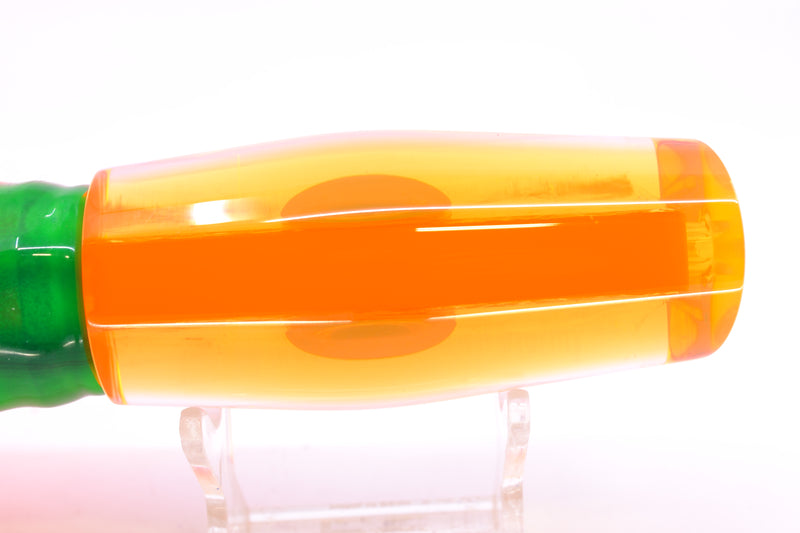 Moyes Lures Orange Dichro Orange Back Medium Dark-N-Stormy 12" 8.5oz Skirted