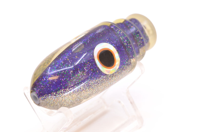 Jackpot Lures Purple-Silver Fish Head Small Bullet 9" *DELAMMED* 5.3oz