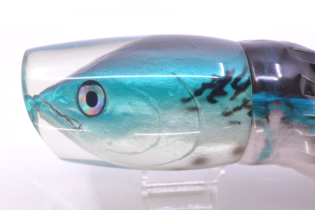 Ali'i Kai Lures Bonito XXL Kill Switch Teaser 25oz Fire Tailz Vinyl Blue Drip GZE