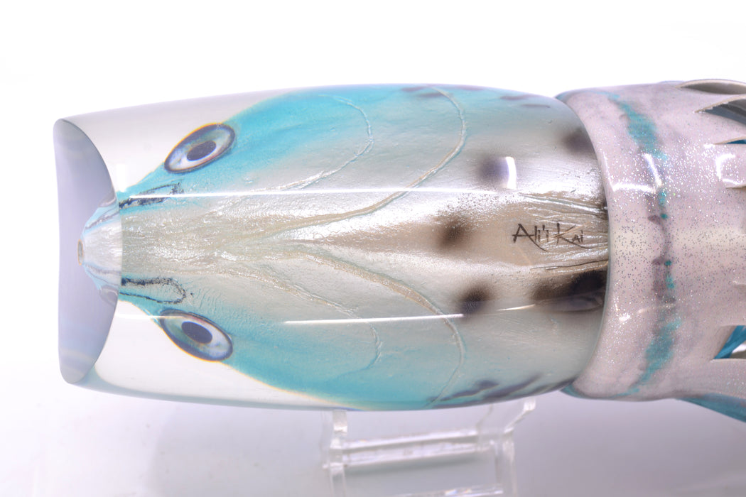 Ali'i Kai Lures Bonito XXL Kill Switch Teaser 25oz Fire Tailz Vinyl Blue Drip GZE
