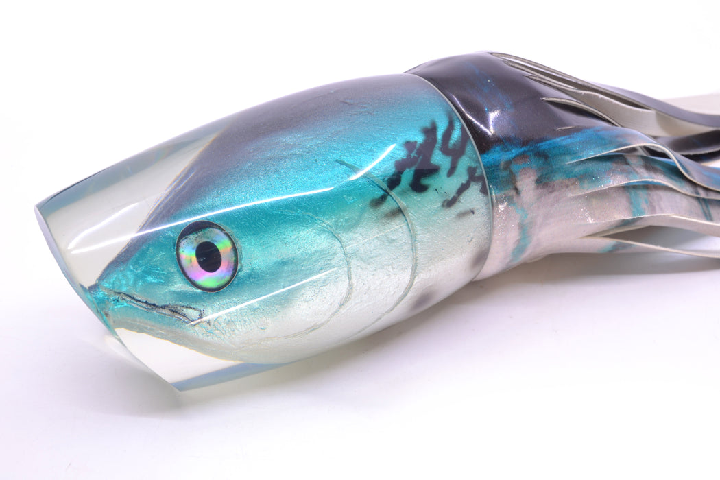 Ali'i Kai Lures Bonito XXL Kill Switch Teaser 25oz Fire Tailz Vinyl Blue Drip GZE