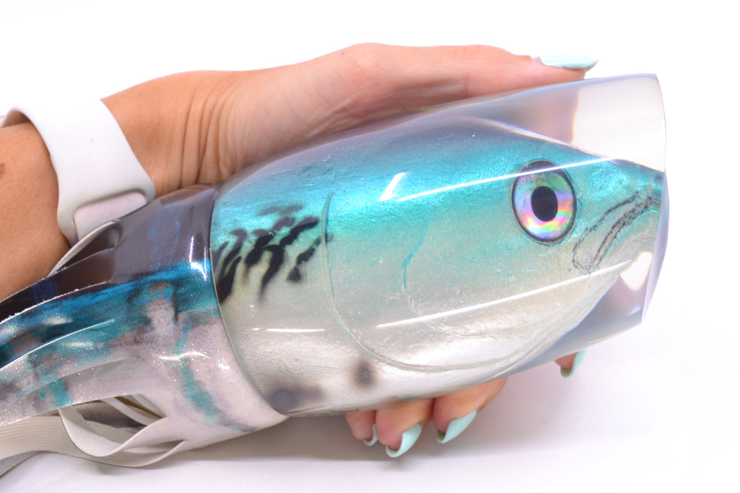 Ali'i Kai Lures Bonito XXL Kill Switch Teaser 25oz Fire Tailz Vinyl Blue Drip GZE