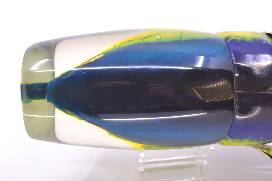 Ali'i Kai Lures Yellowfin XXL Kill Switch Teaser 25oz Fire Tailz Vinyl Yellowfin GZE