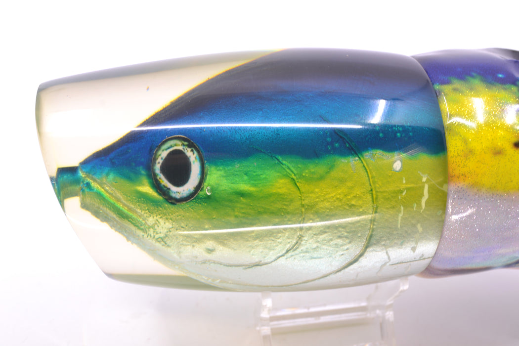 Ali'i Kai Lures Yellowfin XXL Kill Switch Teaser 25oz Fire Tailz Vinyl Yellowfin GZE
