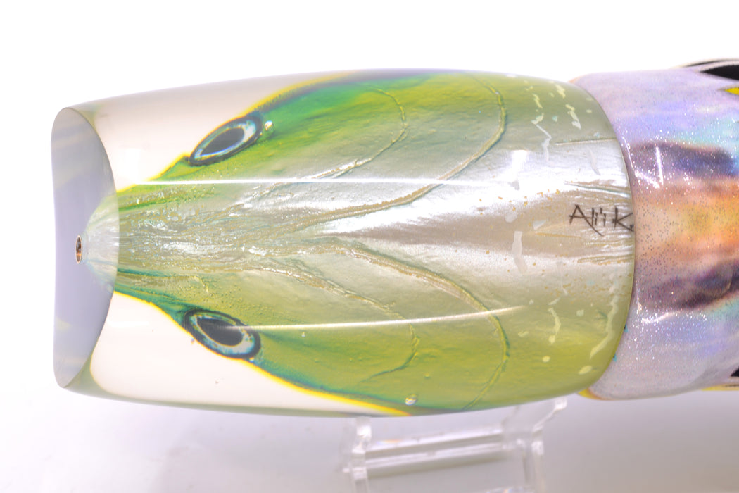 Ali'i Kai Lures Yellowfin XXL Kill Switch Teaser 25oz Fire Tailz Vinyl Yellowfin GZE