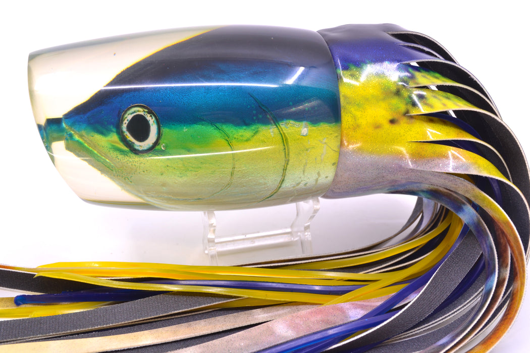 Ali'i Kai Lures Yellowfin XXL Kill Switch Teaser 25oz Fire Tailz Vinyl Yellowfin GZE