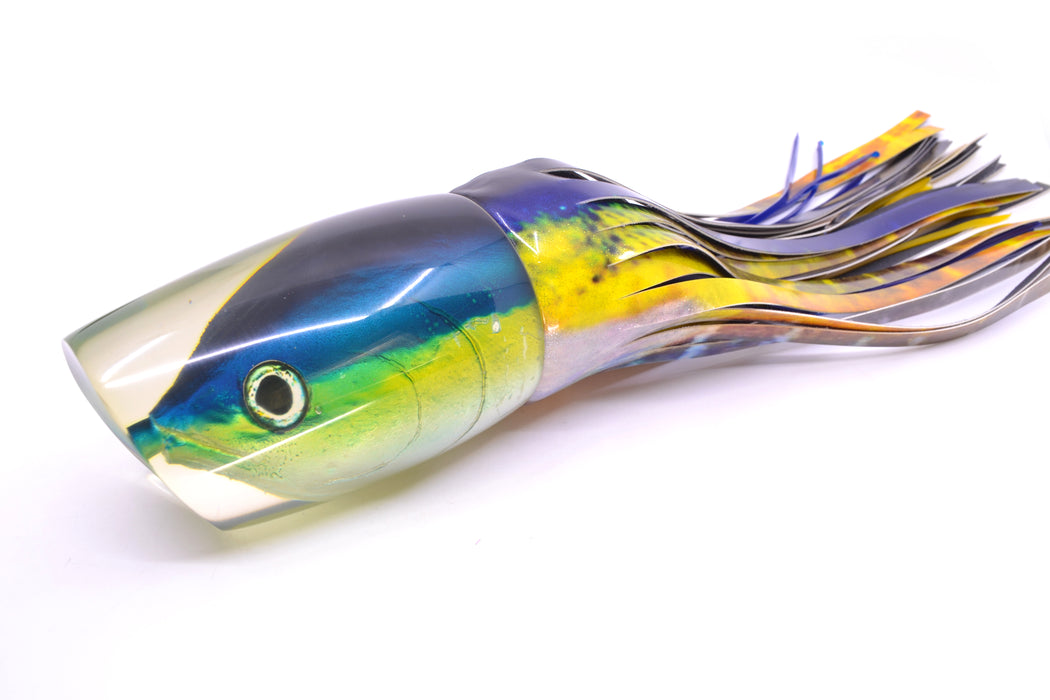 Ali'i Kai Lures Yellowfin XXL Kill Switch Teaser 25oz Fire Tailz Vinyl Yellowfin GZE