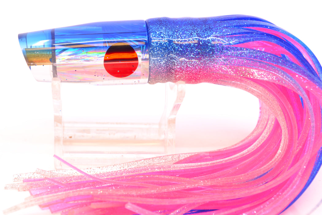 Tanigawa Lures Silver Starburst Blue Back Red Eyes Small Slant 7" 4oz Skirted Blue-Silver GZE