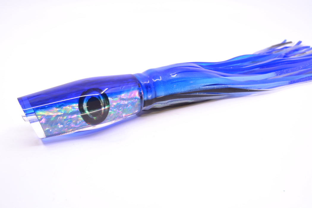 Moyes Lures Ice Blue Awabi Blue Back Medium Dark-N-Stormy 12" 8.5oz Skirted Blue Skipjack
