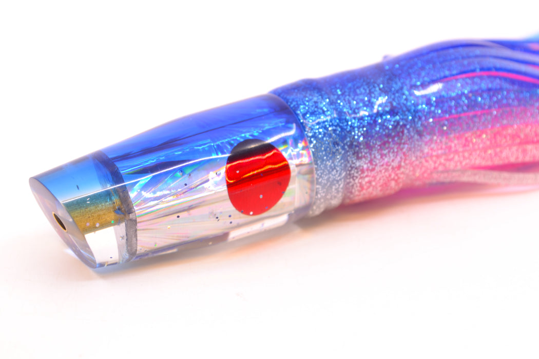 Tanigawa Lures Silver Starburst Blue Back Red Eyes Small Slant 7" 4oz Skirted Blue-Silver GZE