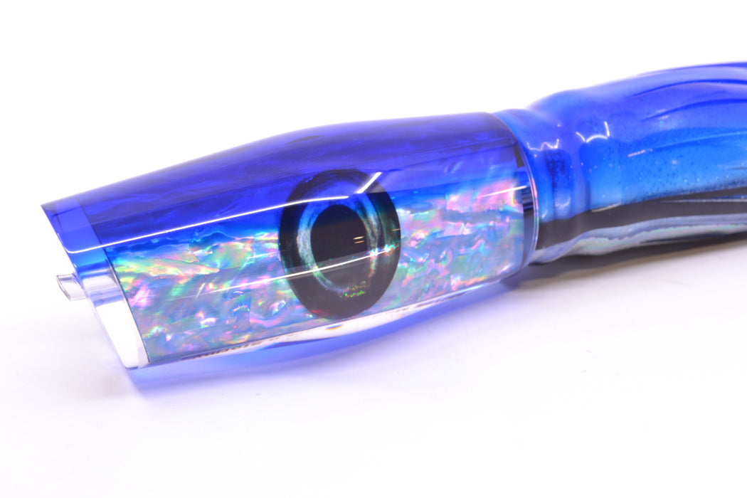 Moyes Lures Ice Blue Awabi Blue Back Medium Dark-N-Stormy 12" 8.5oz Skirted Blue Skipjack