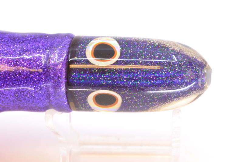 Jackpot Lures Purple-Silver Fish Head Small Bullet 9" 7oz Skirted Purple-Silver/Pink