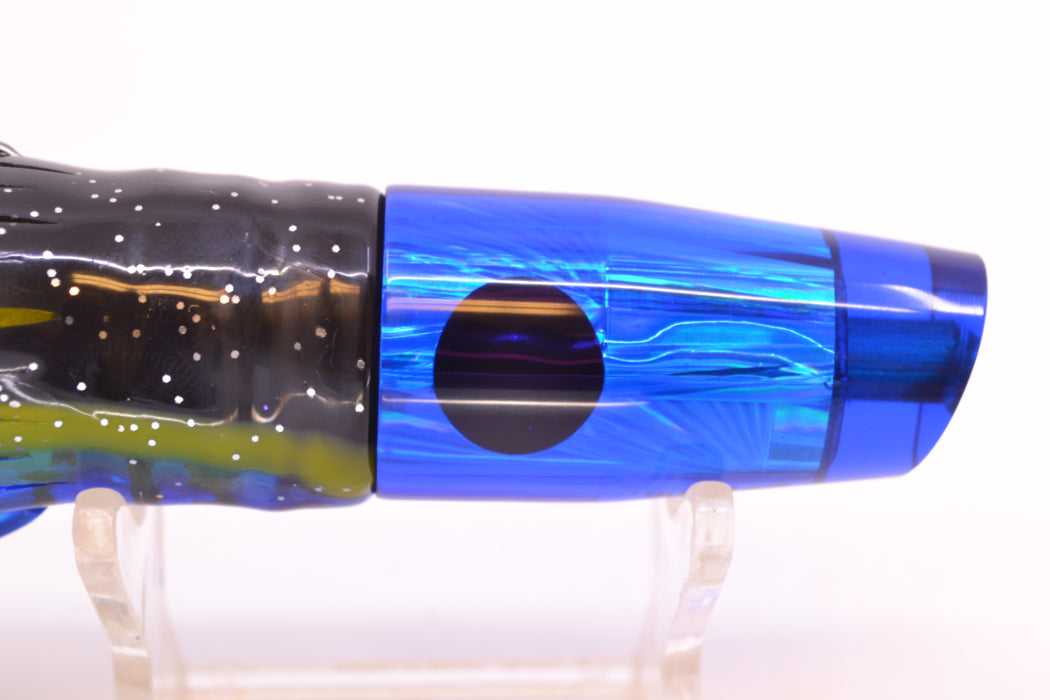 Tanigawa Lures Blue Starburst Red Eyes Small Slant 7" 4oz Skirted Black-Yellow-Blue GZE