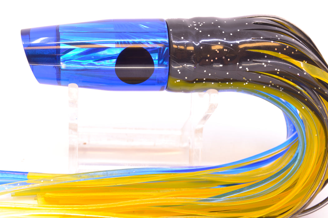Tanigawa Lures Blue Starburst Red Eyes Small Slant 7" 4oz Skirted Black-Yellow-Blue GZE