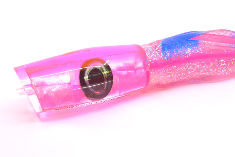 Moyes Lures Pink MOP Pink Back Taxi Eyes Medium Dark-N-Stormy 12" 8.5oz Skirted