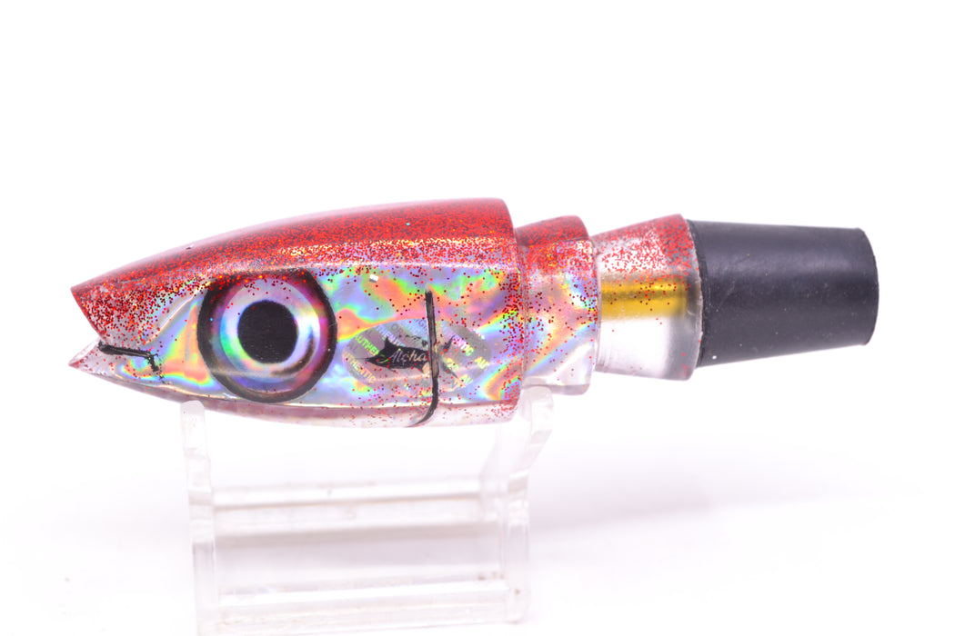 Aloha Lures Silver Rainbow Red Back Super Ninja 9" 4oz GZE