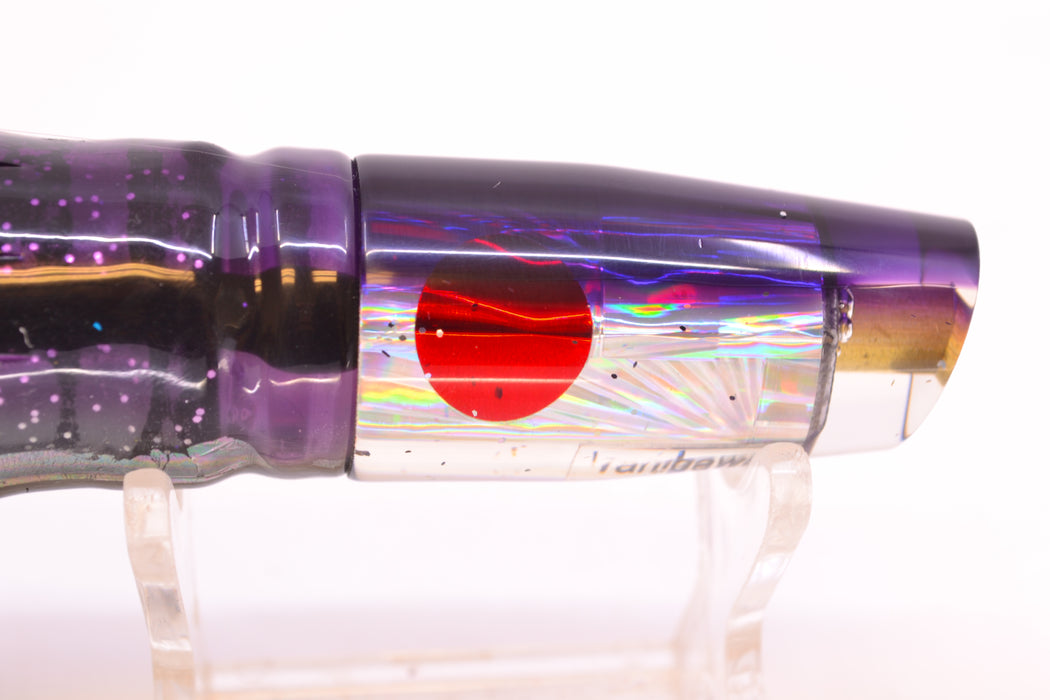 Tanigawa Lures Silver Starburst Purple Back Red Eyes Small Slant 7" 4oz Skirted Skipjack GZE