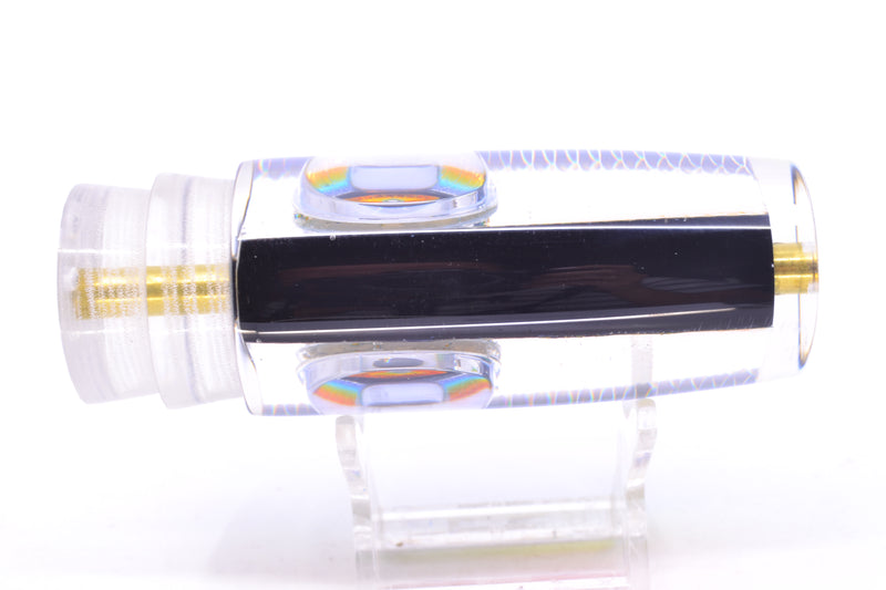 Koya Lures Black Pearl Rainbow Scale Doll Eyes Hard Head 12" 5.2oz