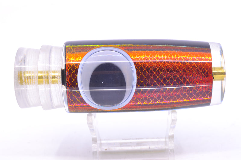 Koya Lures Black Pearl Rainbow Scale Doll Eyes Hard Head 12" 5.2oz