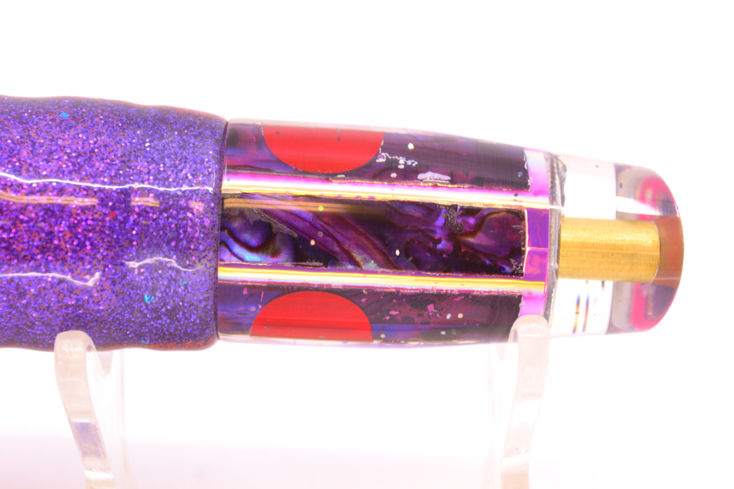 Tanigawa Lures Purple Abalone Red Eyes Small Slant 7" 4oz Skirted Purple/Pink GZE