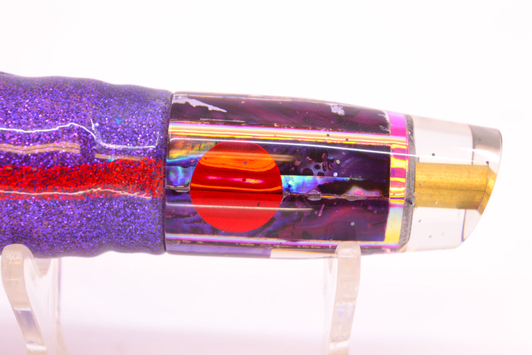 Tanigawa Lures Purple Abalone Red Eyes Small Slant 7" 4oz Skirted Purple/Pink GZE