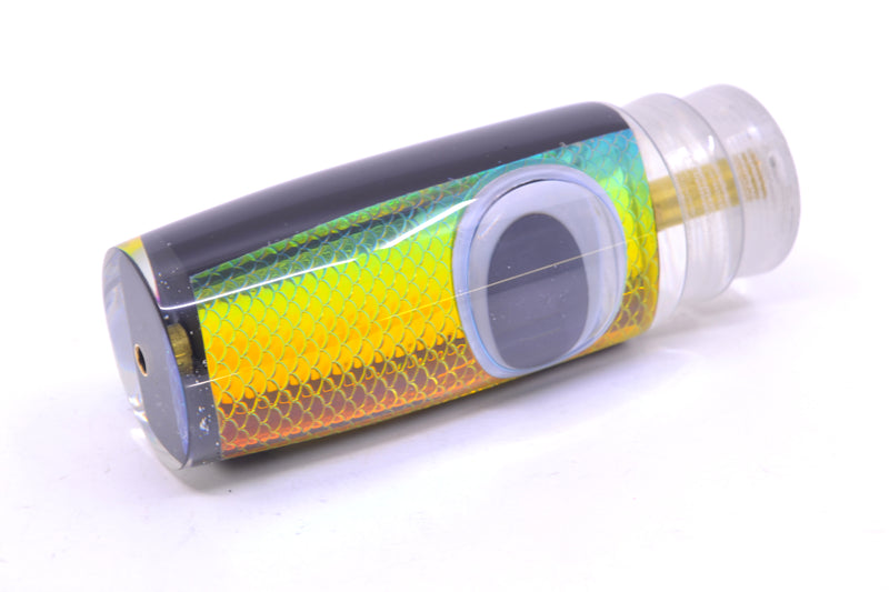 Koya Lures Black Pearl Rainbow Scale Doll Eyes Hard Head 12" 5.2oz