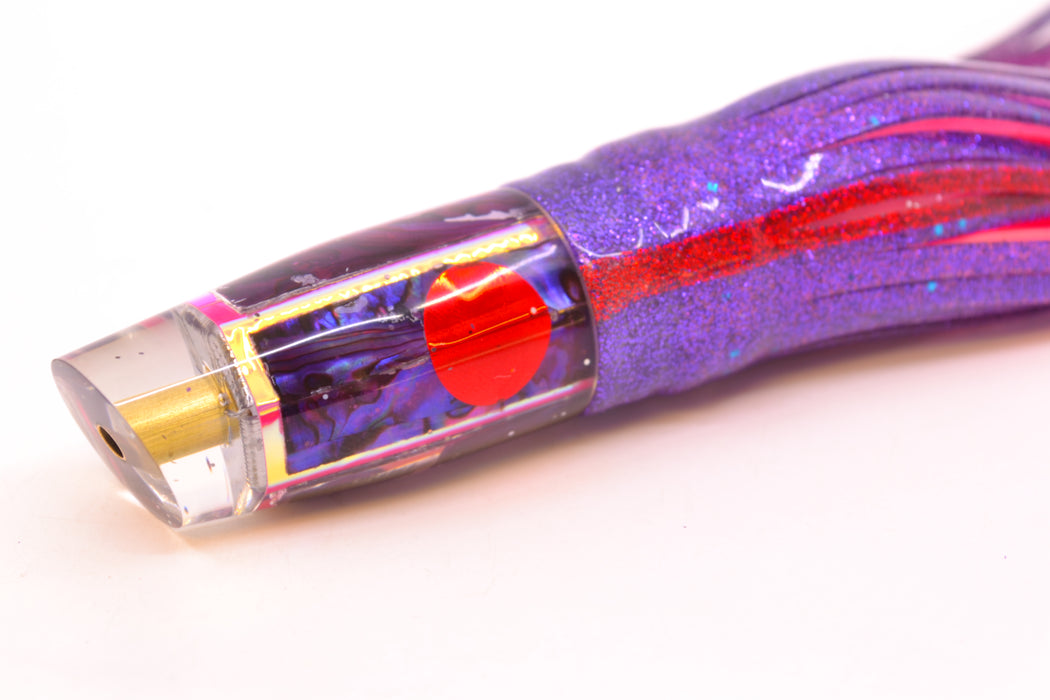 Tanigawa Lures Purple Abalone Red Eyes Small Slant 7" 4oz Skirted Purple/Pink GZE