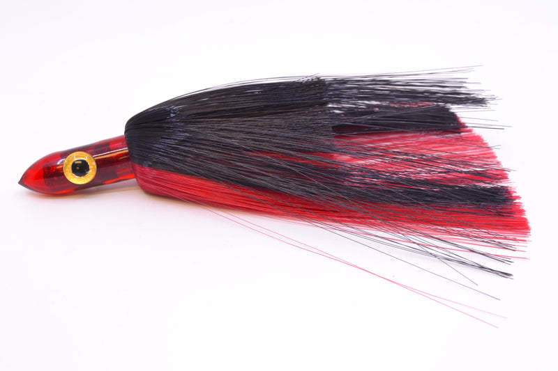 Iland Lures Black-Red Hair Red Head Jr. Ilander 6.75" 1.75oz JR453-BK/RD