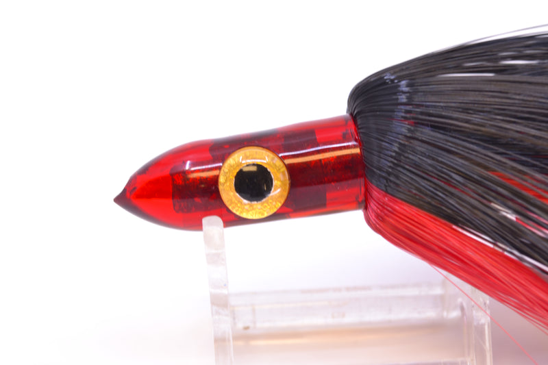 Iland Lures Black-Red Hair Red Head Jr. Ilander 6.75" 1.75oz JR453-BK/RD