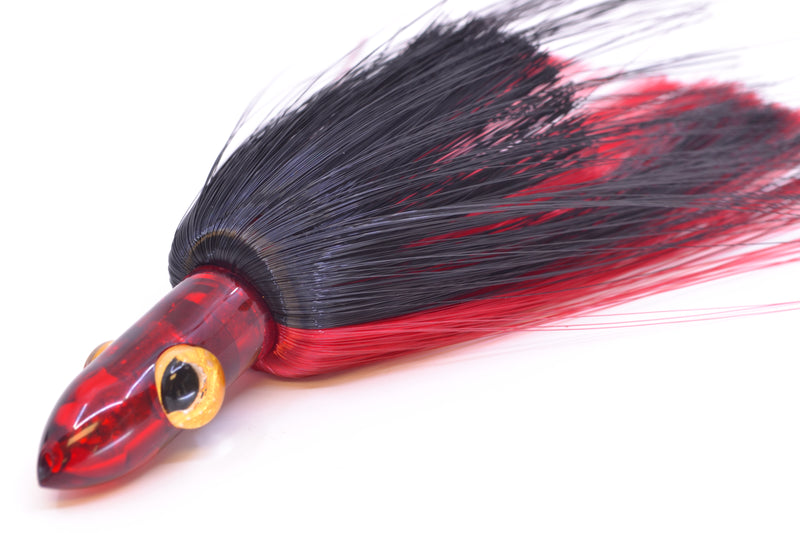 Iland Lures Black-Red Hair Red Head Jr. Ilander 6.75" 1.75oz JR453-BK/RD