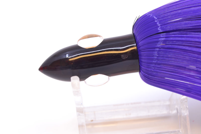 Iland Lures Black-Purple Hair Black Head Jr. Ilander 6.75" 1.75oz JR455-BK/PL