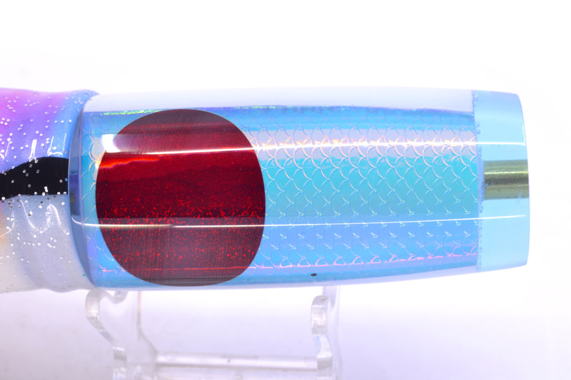 Koya Lures Ice Blue Rainbow Scale Red Eyes Hard Head 12" 9oz Skirted Gay Bob