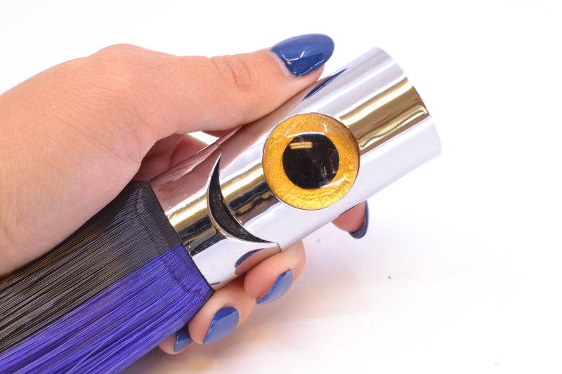 Iland Lures Black-Purple Hair Chrome Head Sea Searcher 10.5" 3oz SR900-BK/PL