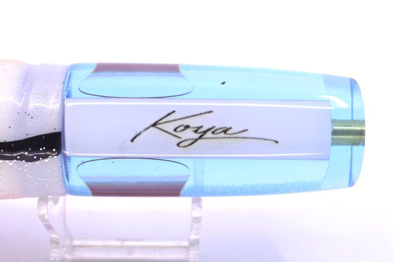 Koya Lures Ice Blue Rainbow Scale Red Eyes Hard Head 12" 9oz Skirted Gay Bob