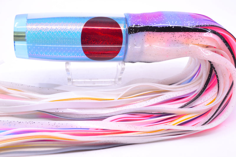 Koya Lures Ice Blue Rainbow Scale Red Eyes Hard Head 12" 9oz Skirted Gay Bob